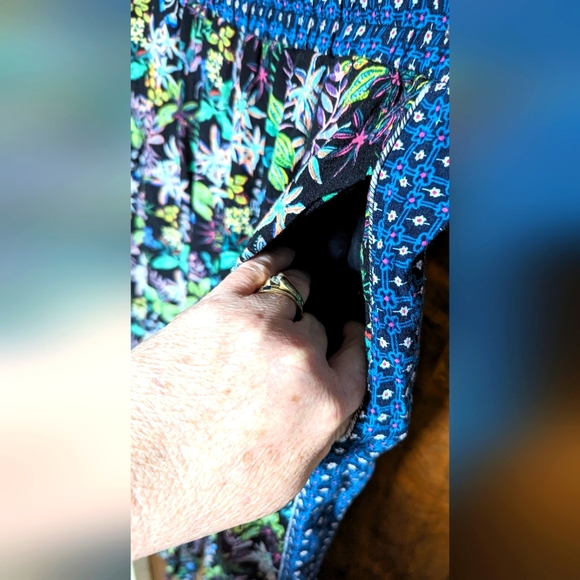 EUC 🌿 ANTHROPOLOGIE 🌿🪷🫒ETT TWA🫒🪷🌿 JUNGLE PRINT PANTS w/pockets! Sz M 🩷 - Picture 6 of 9